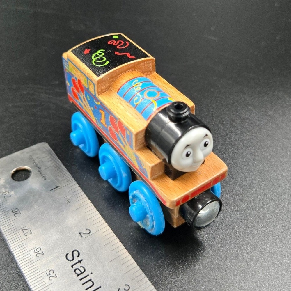 Thomas & Friends Birthday Thomas Wooden Railway Engine Blue Train FHM61